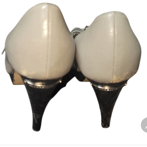 Michael Kors allister Gray Peep-Toe Heels Stiletto 6 - Picture 3 of 7